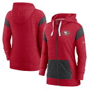 【公式グッズ】NFL 49ers フルジップアップ パーカー Nike ナイキ レディース スカーレット (22 Women's Monaco Full Zip...