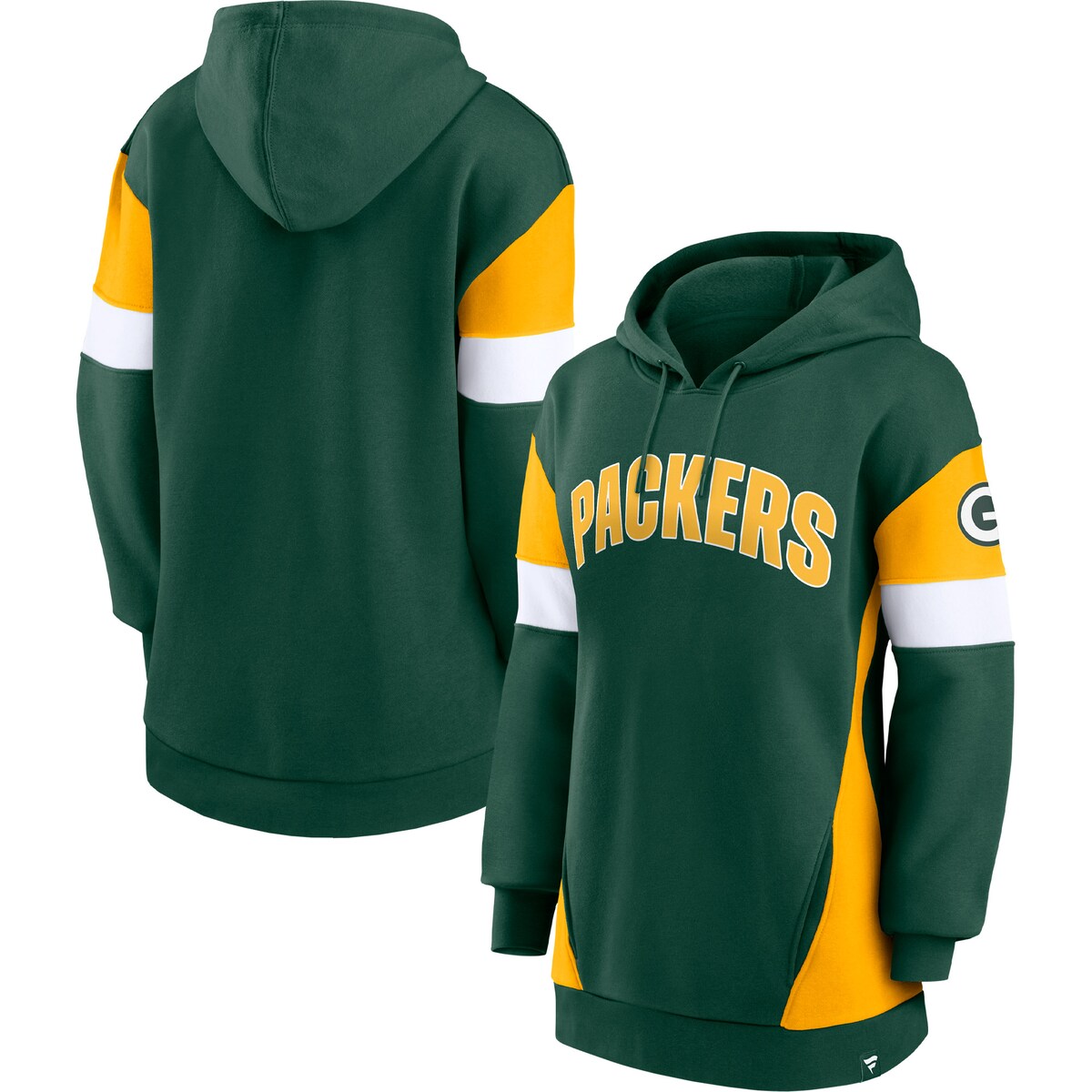 【公式グッズ】NFL パッカーズ プルオーバー パーカー Fanatics(ファナティクス) レディース グリーン (22 Women's Lock It Down Pullover Hood)