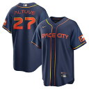 MLB アストロズ ホセ・アルトゥーベ レプリカ ユニフォーム Nike ナイキ メンズ ネイビー (Men's Nike City Connect Replica Player Jersey)