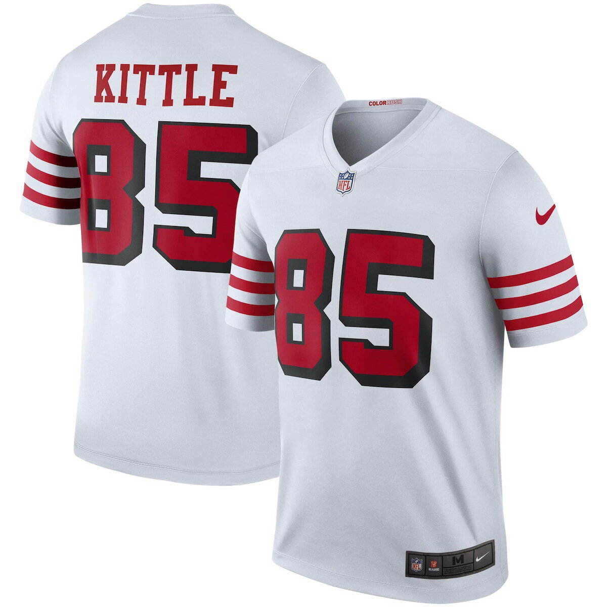 NFL 49ers ジョージ・キトル ユニフォーム Nike ナイキ メンズ ホワイト (Men's Nike Legend Jersey)