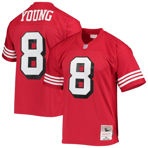 【公式グッズ】NFL 49ers スティーブ・ヤング レプリカ ユニフォーム Mitchell & Ness(ミッチェル&ネス) メンズ スカーレット (Men's MNC Legacy Replica Jersey) 【公式グッズ】NFL 49ers スティーブ・ヤング レプリカ ユニフォーム Mitchell & Ness(ミッチェル&ネス) メンズ スカーレット (Men's MNC Legacy Replica Jersey)