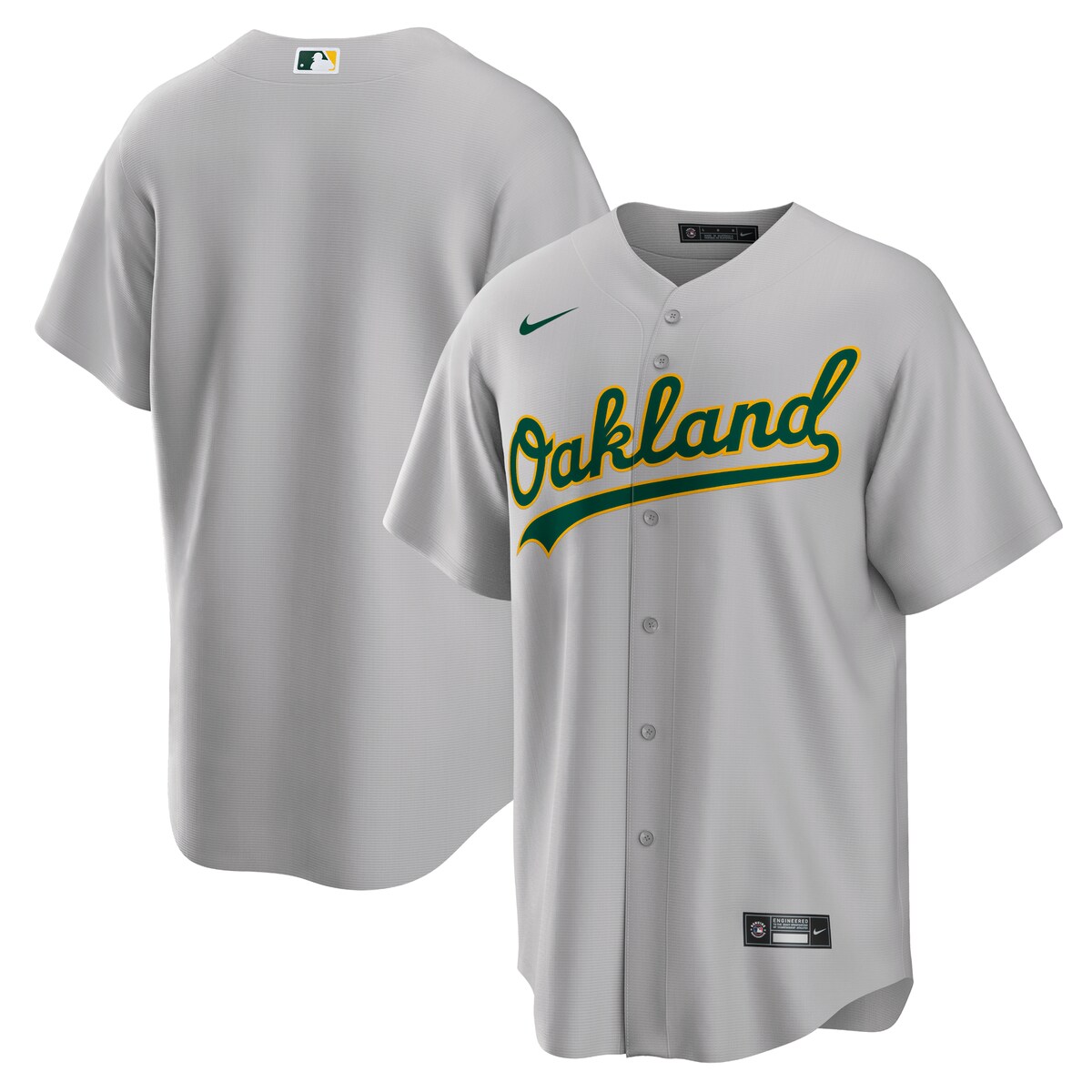 MLB アスレチックス レプリカ ユニフォーム Nike ナイキ メンズ グレイ (Men's Nike Replica Team Jersey) 1