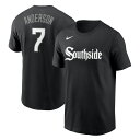 MLB ホワイトソックス ティム アンダーソン Tシャツ Nike ナイキ メンズ ブラック (Men 039 s Nike City Connect Name Number T-Shirt)