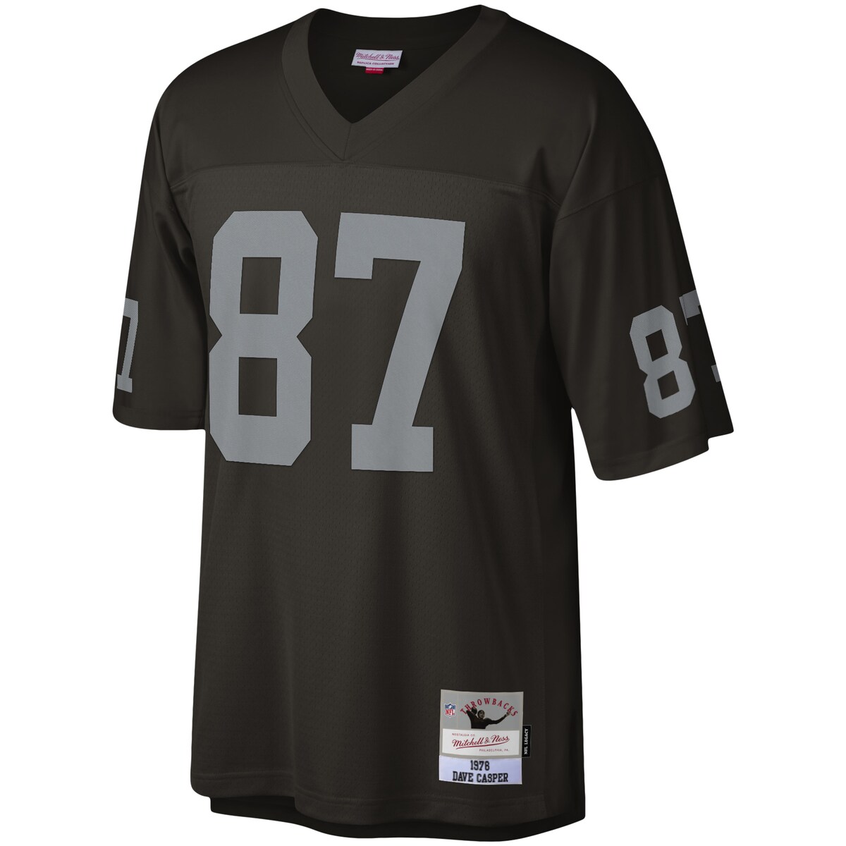 NFL レイダース デイブ・キャスパー レプリカ ユニフォーム Mitchell & Ness（ミッチェル＆ネス） メンズ ブラック (Men's MNC Legacy Replica Jersey) 2