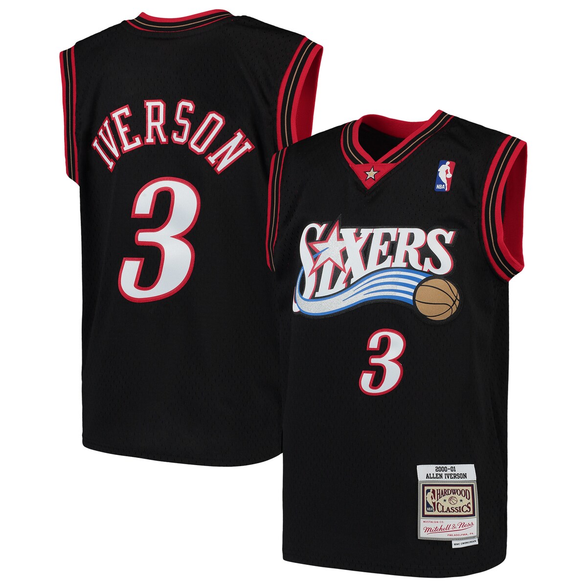 NBA 76ers AEACo[\ X[obN jtH[ Mitchell & Nessi~b`FlXj LbY ubN (MNC HWC Youth Swingman Jerseys)