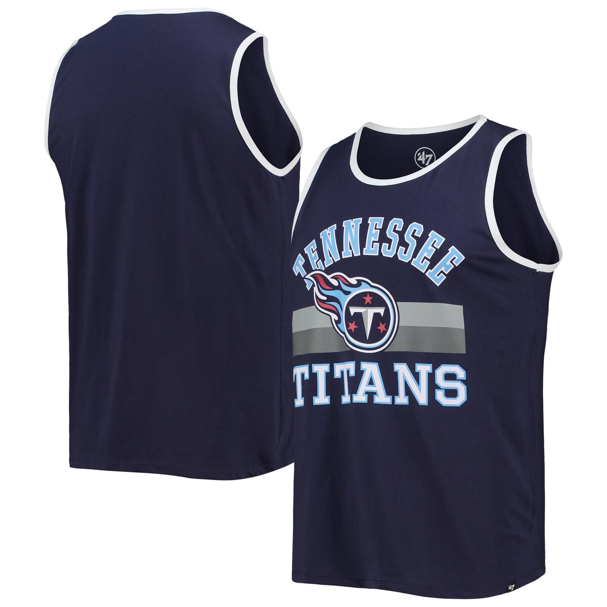 Flex your Tennessee Titans pride in this Edge Super Rival tank top from '47. The team name accompanied by their iconic l...