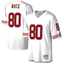 【公式グッズ】NFL 49ers ジェリー・ライス 復刻ユニフォーム Mitchell & Ness/ミッチェル&ネス メンズ ホワイト (Men's MNC ...