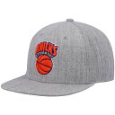 NBA ニックス スナップバック キャップ Mitchell & Ness（ミッチェル＆ネス） メンズ ヘザーグレイ (NBA MNC HWC MVP Team Heather 2.0 Snapback)