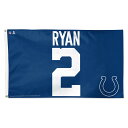 Ensure everyone around knows your home, office or fan cave is unquestionably Indianapolis Colts territory when you fly this Matt Ryan single-sided banner. Suited for indoor and outdoor use, this bold WinCraft banner is a great grab when you want to demonstrate your love for Matt Ryan and your Indianapolis Colts spirit.ImportedMeasures approx. 3' x 5'Officially licensedSingle-sided designScreen print graphicsMaterial: 100% PolyesterBrand: WinCraftMetal grommets for hangingSuited for indoor and outdoor use
