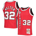 Before the next game tips off, help your youngster pay homage to their favorite team's storied past while also recognizing one of its all-time brightest stars with this Portland Trail Blazers Bill Walton 1976/77 Hardwood Classics Swingman jersey from Mitchell & Ness. Its throwback-inspired design and player-specific graphics are sure to remind fellow fans of all their favorite Portland Trail Blazers moments, both past and present.ImportedOfficially licensedSleevelessSwingman ThrowbackMaterial: 100% PolyesterMachine wash with garment inside out, tumble dry lowMesh fabricSide splits at hemWoven jock tag at hemTackle twill graphicsBrand: Mitchell & Ness