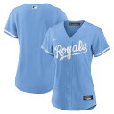 【公式グッズ】MLB ロイヤルズ レプリカ ユニフォーム Nike ナイキ レディース ライトブルー (Women's Nike Official Replic...