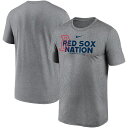 エントリーでポイント7倍【公式グッズ】MLB レッドソックス Tシャツ Nike/ナイキ メンズ ヘザーチャコール (Men's Nike Local Rep Legend Polyester SST)