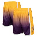 【公式グッズ】NBA レイカーズ カジュアル ショーツ Mitchell & Ness/ミッチェル&ネス メンズ ゴールド (Mens MNC HWC Fadeaway Swingman Short)