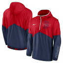 MLB レッドソックス プルオーバー Nike ナイキ メンズ レッド (Men's Nike Overview Half-Zip Pullover Jacket)