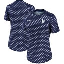 【公式グッズ】NATIONAL TEAM フランス代表 プレマッチトップ Nike ナイキ レディース ネイビー (NI4 SU22 Women's Pre-M...