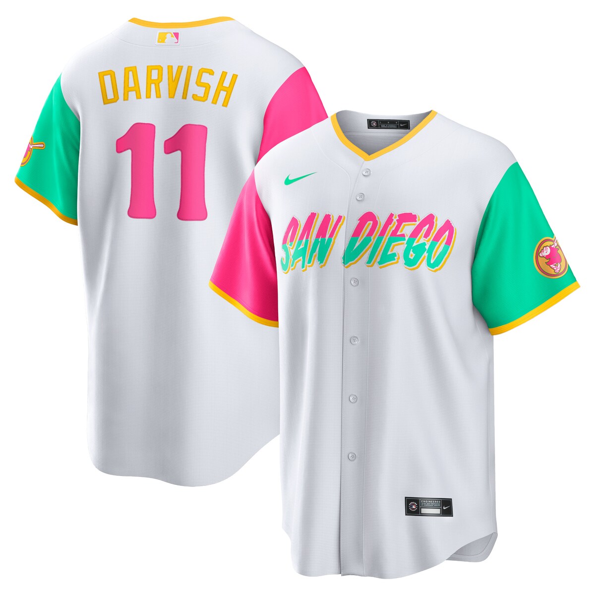 MLB パドレス ダルビッシュ有 レプリカ ユニフォーム Nike ナイキ メンズ ホワイト (Men's Nike Replica City Connect Player Jersey - 2022) 1