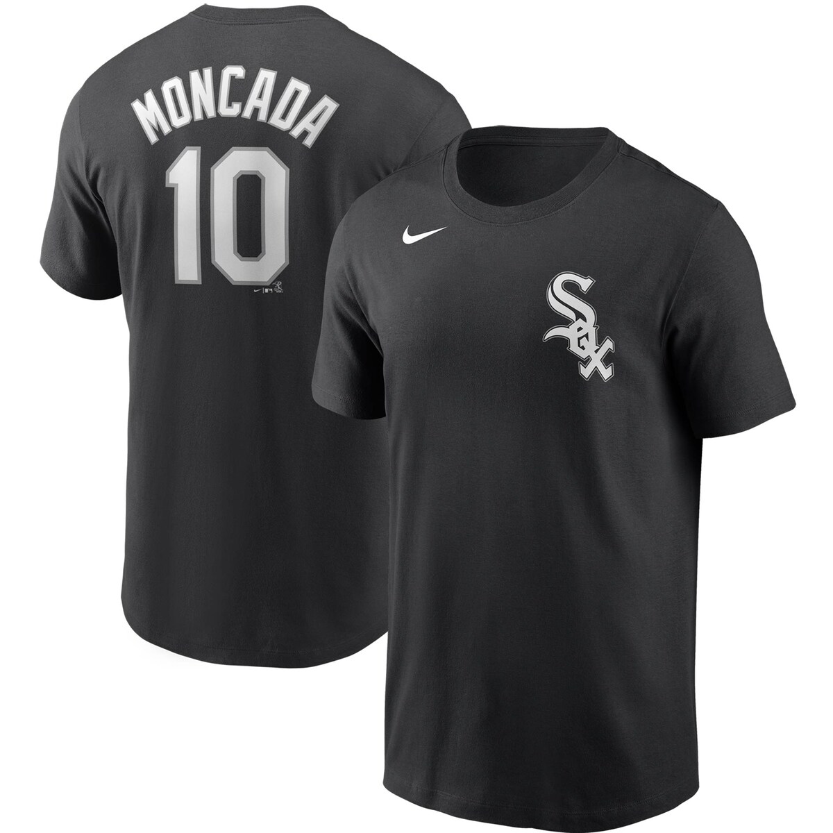 【公式グッズ】MLB ホワイトソックス ヨアン・モンカダ Tシャツ Nike ナイキ メンズ ブラック (Men's MLB Nike Name & Number T-Shirt)