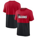 NFL ファルコンズ Tシャツ Nike ナイキ メンズ レッド (20 Mens Fan Gear Colorblock SST)