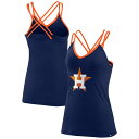 MLB アストロズ タンクトップ Fanatics（ファナティクス） レディース ネイビー (Women's Fanatics Branded Barrel It Up Cross Back Tank)