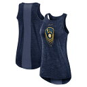 MLB ブルワーズ タンクトップ Nike ナイキ レディース ネイビー (Women's Nike Logo Fade High Neck Dri-Fit Tank)