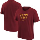 【公式グッズ】NFL コマンダーズ Tシャツ Nike/ナイキ キッズ バーガンディ (22 Youth Logo Cotton SST)