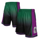 【公式グッズ】NBA バックス カジュアル ショーツ Mitchell & Ness/ミッチェル&ネス メンズ グリーン (Mens MNC HWC Fadeaway Swingman Short)