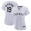 【公式グッズ】MLB ロッキーズ チャーリー・ブラックモン レプリカ ユニフォーム Nike ナイキ レディース ホワイト (Women's MLB Nike ...