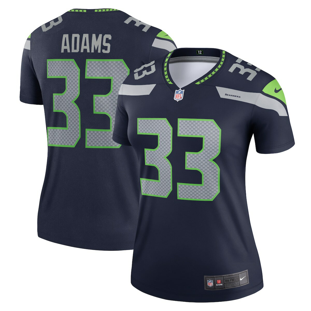 NFL シーホークス ジャマール・アダムス ユニフォーム Nike ナイキ レディース ネイビー (Women's Nike Legend Jersey)