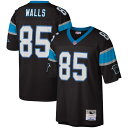 【公式グッズ】NFL パンサーズ ウェスリー・ウォールズ レプリカ ユニフォーム Mitchell & Ness/ミッチェル&ネス メンズ ブラック (Men'...