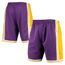 NBA レイカーズ カジュアル ショーツ Mitchell & Ness（ミッチェル＆ネス） メンズ パープル (Mens MNC HWC 75th Anniversary Swingman Short)