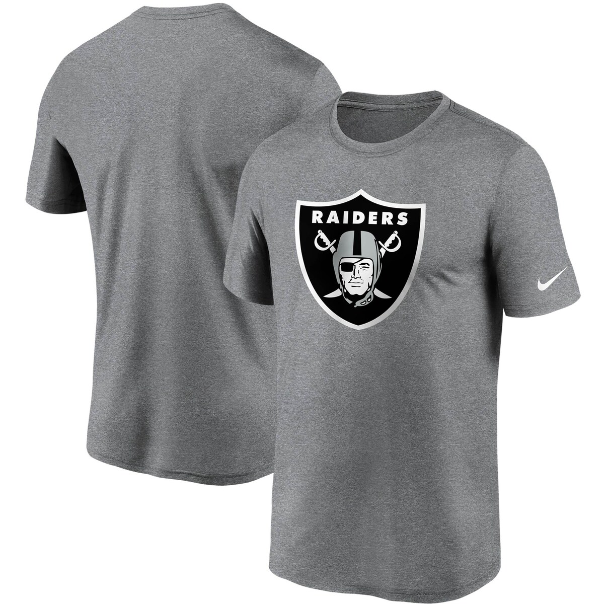 NFL レイダース Tシャツ Nike ナイキ メンズ ヘザーチャコール (Mens Fan Gear Logo Essential Legend SST)