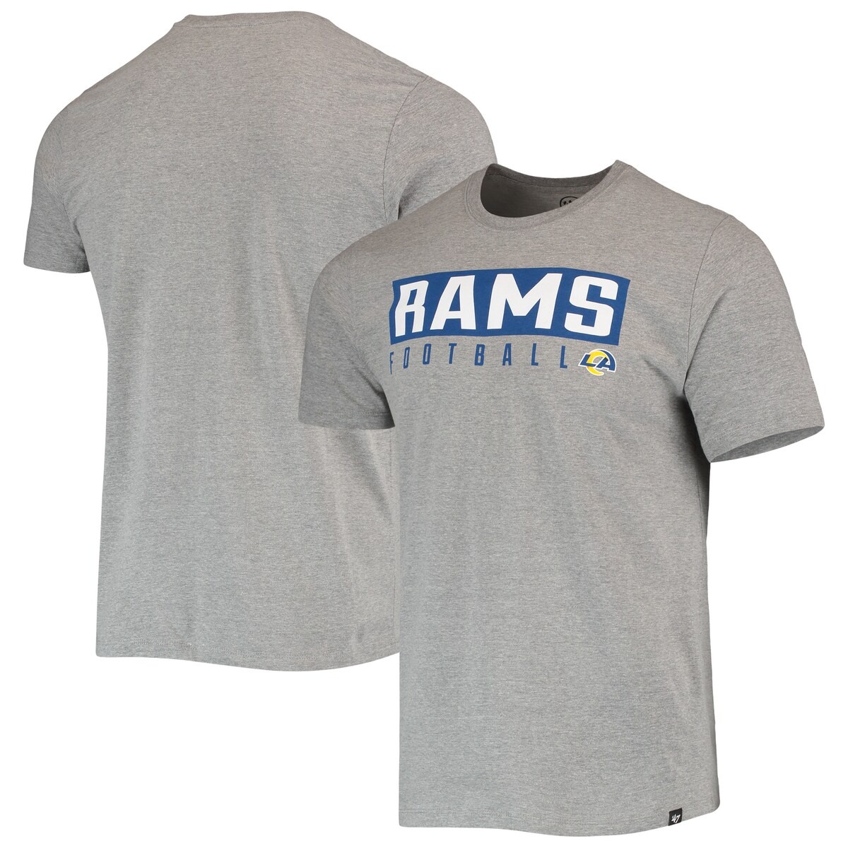 【公式グッズ】NFL ラムズ Tシャツ '47 メンズ グレイ (MENS 22NFLCON DUB MAJOR SUPER RIVAL TEE MEN)