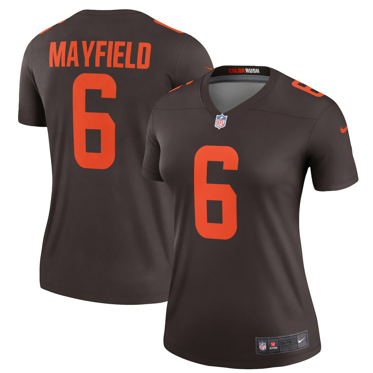 NFL ブラウンズ ベイカー・メイフィールド ユニフォーム Nike ナイキ レディース ブラウン (Women's Nike Legend Jersey)