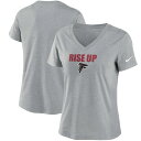 NFL ファルコンズ Tシャツ Nike ナイキ レディース ヘザーチャコール (20 Women's Local Impact Triblend V-Neck SST)