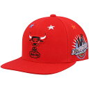 NBA ブルズ アジャスタブルキャップ Mitchell & Ness（ミッチェル＆ネス） メンズ レッド (NBA MNC HWC Top Star Snapback)