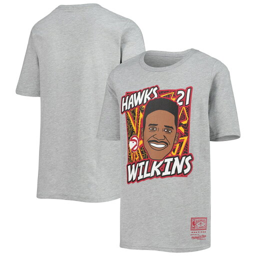 【公式グッズ】NBA ホークス ドミニク・ウィルキンス Tシャツ Mitchell & Ness/ミッチェル&ネス キッズ ヘザーグレイ (OST MNC NBA King of the Court NBA Player Tee) 【公式グッズ】NBA ホークス ドミニク・ウィルキンス Tシャツ Mitchell & Ness/ミッチェル&ネス キッズ ヘザーグレイ (OST MNC NBA King of the Court NBA Player Tee)