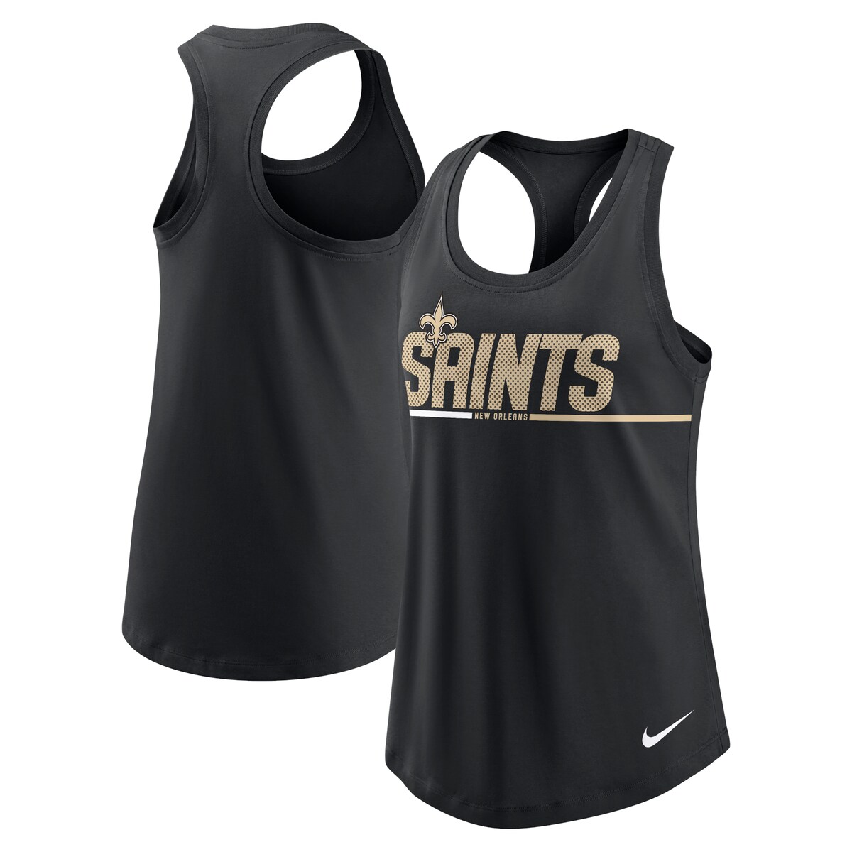 【公式グッズ】NFL セインツ タンクトップ Nike/ナイキ レディース ブラック (22 Women's Team Name City Racerback ...