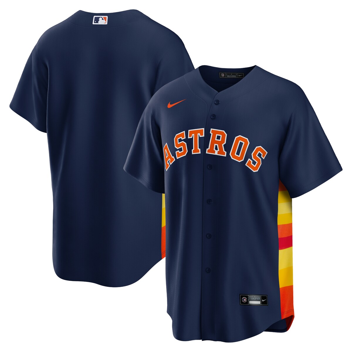 MLB アストロズ レプリカ ユニフォーム Nike ナイキ メンズ ネイビー (Men's Nike Replica Team Jersey) 1