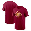【公式グッズ】NFL コマンダーズ Tシャツ Nike/ナイキ メンズ バーガンディ (Men's Nike NFL Commanders 90th Year Anniversary Cotton Tee)