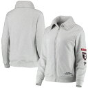 NFL ファルコンズ トレーナー WEAR by Erin Andrews レディース グレイ (20 Women's HPB Fleece Lined FZ Sweatshirt)