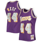 NBA レイカーズ ジェリー・ウェスト ユニフォーム Mitchell & Ness（ミッチェル＆ネス） メンズ パープル (MNC NBA 75th Anniversary Diamond Swingman)