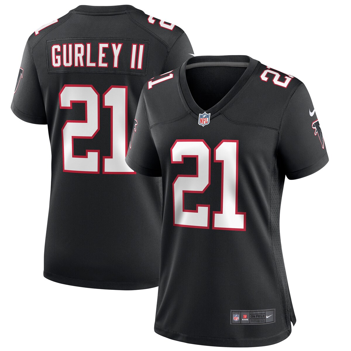 NFL ファルコンズ トッド・ガーレーII ユニフォーム Nike ナイキ レディース ブラック (Womens Nike Game NFL Jersey)