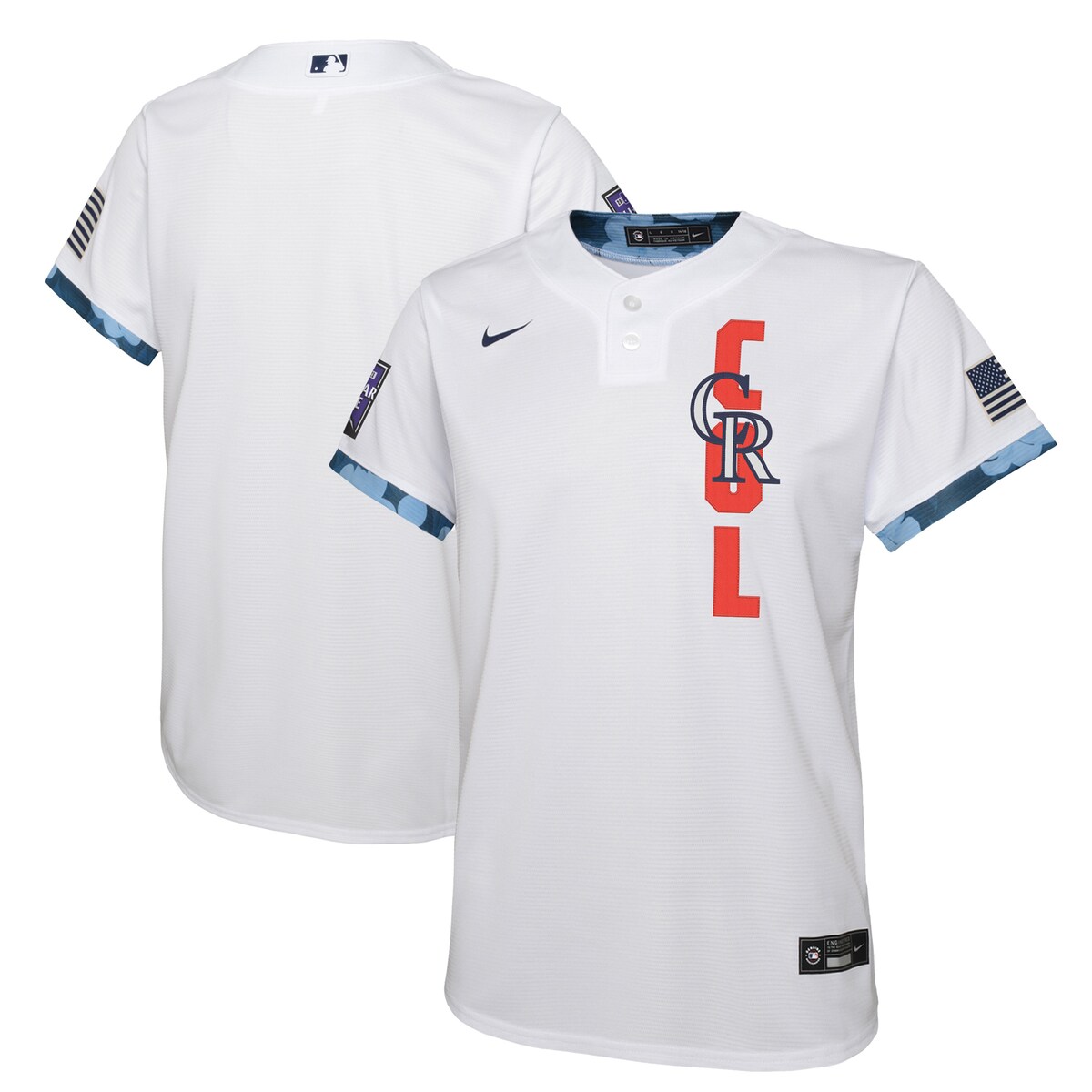 MLB ロッキーズ ユニフォーム Nike ナイキ キッズ ホワイト (Youth Nike MLB 2021 ASG Team Jerseys)