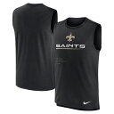 【公式グッズ】NFL セインツ タンクトップ Nike ナイキ メンズ ブラック (Men's NIKE Sleeveless Muscle Trainer Tank)