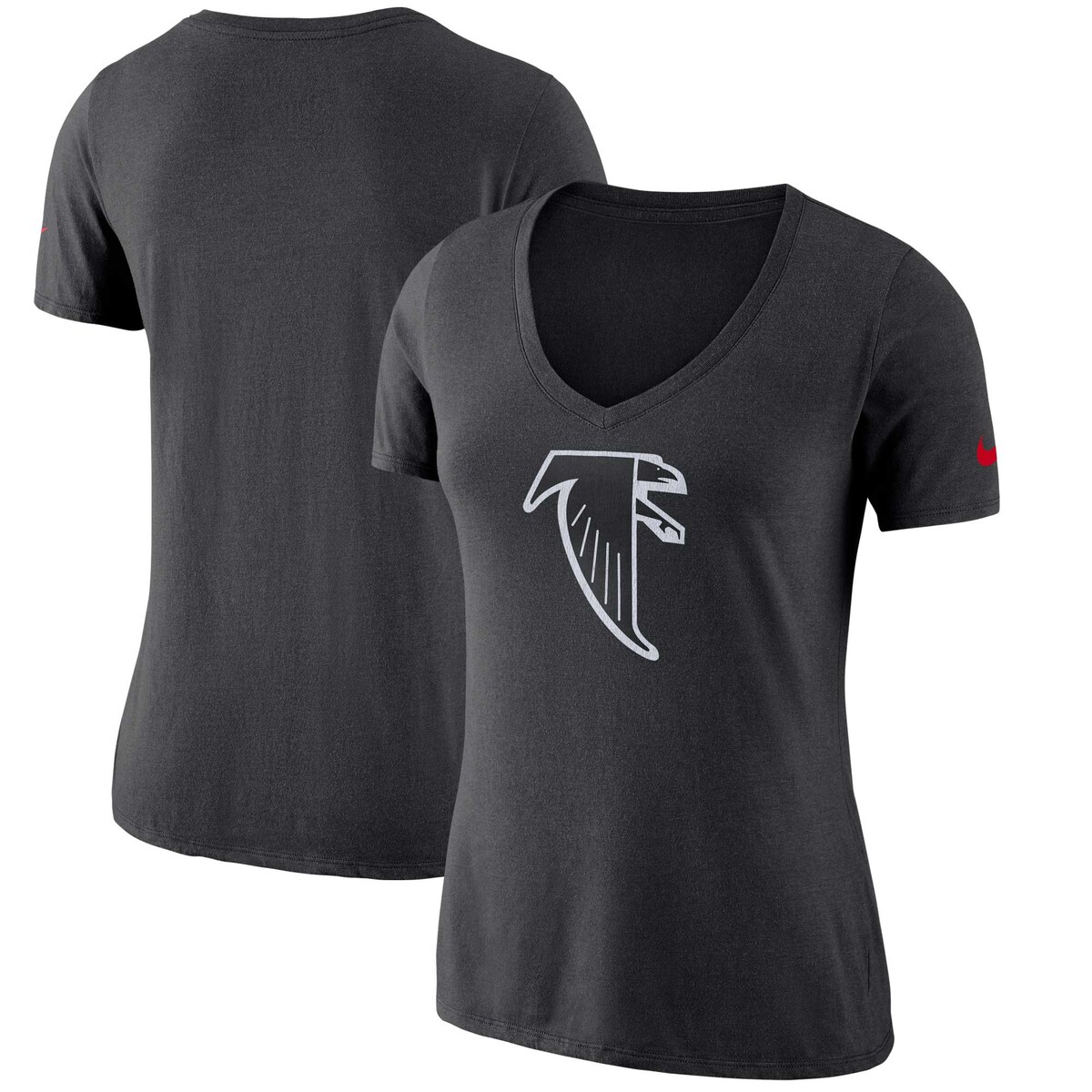 NFL ファルコンズ Tシャツ Nike ナイキ レディース ブラック (18 Women's Tri Historic Mid V 2.0)