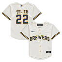 Your young Milwaukee Brewers fan is continually in awe of what Christian Yelich is capable of on the diamond. Help them show support for one of the game's best with this Player jersey from Nike. It features a detailed replica design to make your youngster's game day experience all the more special.Heat-sealed jock tagScreen print graphicsOfficially licensedMachine wash, tumble dry lowMaterial: 100% PolyesterJersey Color Style: HomeReplica JerseyStitched fabric appliqueImportedSublimated stripesBrand: NikeMLB Batterman logo patch on back neckFull-button front