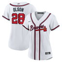 【公式グッズ】MLB ブレーブス マット・オルソン レプリカ ユニフォーム Nike ナイキ レディース ホワイト (Women's MLB Nike Offi...