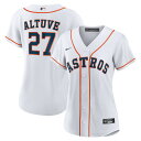 【公式グッズ】MLB アストロズ ホセ・アルトゥーベ レプリカ ユニフォーム Nike ナイキ レディース ホワイト (Women's MLB Nike Off...
