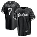 MLB ホワイトソックス ティム アンダーソン レプリカ ユニフォーム Nike ナイキ メンズ ブラック (Men 039 s Nike City Connect Replica Player Jersey)