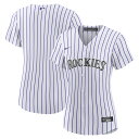 エントリーでポイント 5倍【公式グッズ】MLB ロッキーズ レプリカ ユニフォーム Nike ナイキ レディース ホワイト (Women's Nike Official Replica Jersey)(4)